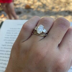 2.7 c tw Engagement Ring Lab Diamond VVS2 E color